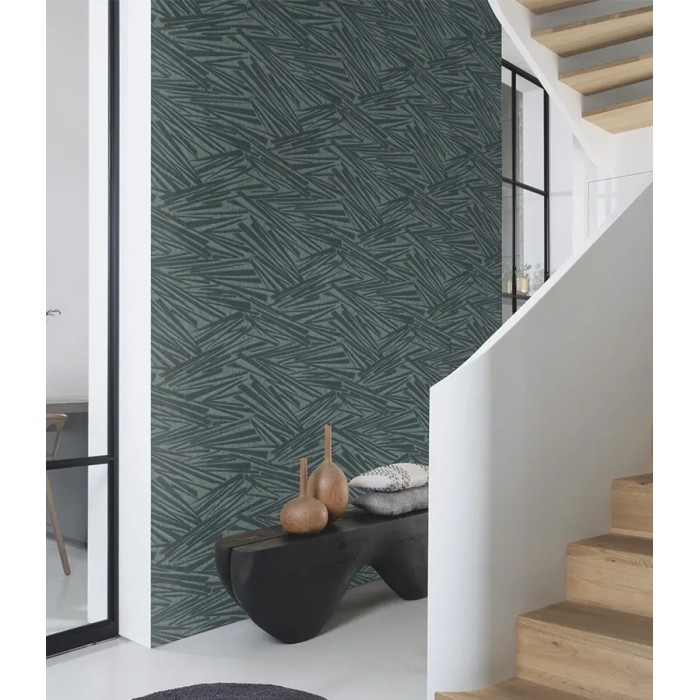 Rasch|Wallpaper modern oriental blue-green hallway|Oriental