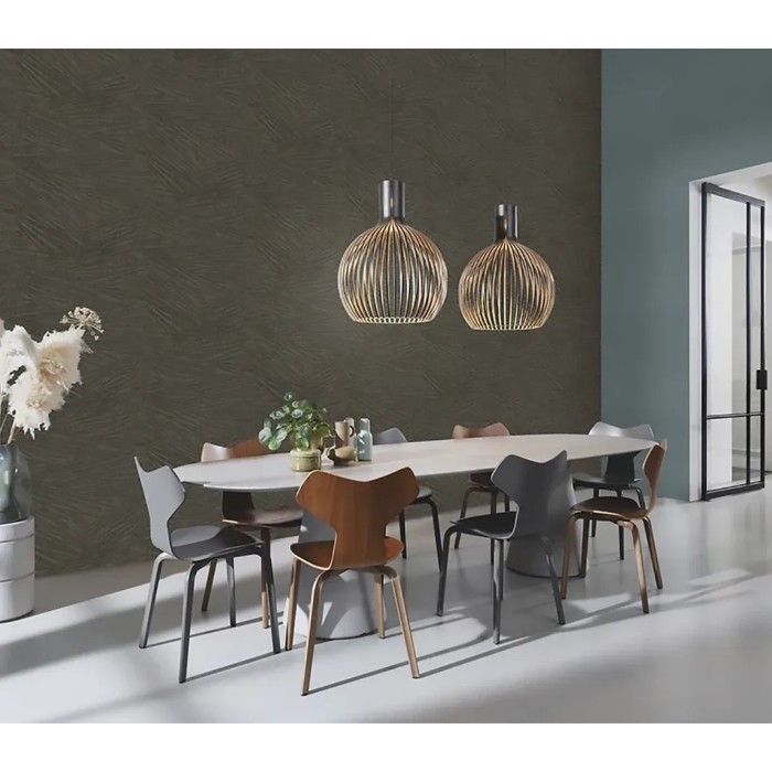 Rasch|Tapete modern japanische Essstäbchen anthrazit|Orientalisch