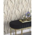Rasch|Wallpaper floral watercolor beige gray strands|Wallpaper