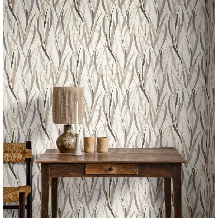 Rasch|Wallpaper floral watercolor beige gray strands|Wallpaper