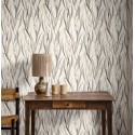 Rasch|Wallpaper floral watercolor beige gray strands|Wallpaper