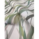 Rasch|Papel pintado floral briznas acuarela verde|Papel Pintado