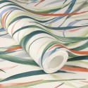 Rasch|Papier peint fleuri brins aquarelle multicolores|Papier Peint