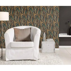 Rasch|Papel pintado floral briznas acuarela violeta|Papel Pintado 2