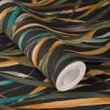 Rasch|Wallpaper floral watercolor green yellow strands|Wallpaper