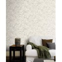 Rasch|Tapete exotische Blumen weißgrau|Tapeten