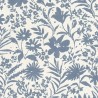 Rasch|Papier peint fleurs sauvages bleu style vintage|Fleursl Vintage