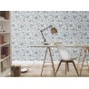 Rasch|Wallpaper vintage blue wildflowers style|Vintage Flowers