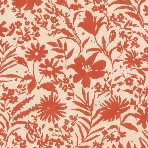Pip Studio|Papier peint grandes fleurs couleur terre cuite|Rustique