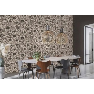 Rasch|Tapete Bad Wildblumen beige|Vintage Blumen 2