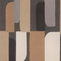 Rasch|Wallpaper abstract brown modern living room|Geometric