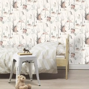 As Creation|Wallpaper baby chicks in watercolor colors|Children's 2