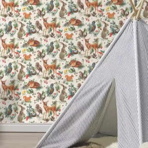 As Creation|Wallpaper children's room with blue and green dots|Children's 2