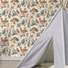 Rasch|Wallpaper kids fairy tale forest animals white|Children's