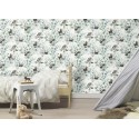 Rasch|Wallpaper kids panda bears white and green|Children's