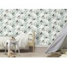 Rasch|Papier peint enfant pandas blanc et vert|Enfants