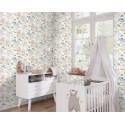 Rasch|Papier peint enfant animaux marins coraux blanc|Enfants