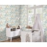 Rasch|Wallpaper kids marine animals and corals pastel blue|Children's