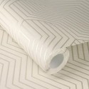 Rasch|Tapete elegant weißes Labyrinthmuster|Geometrisch