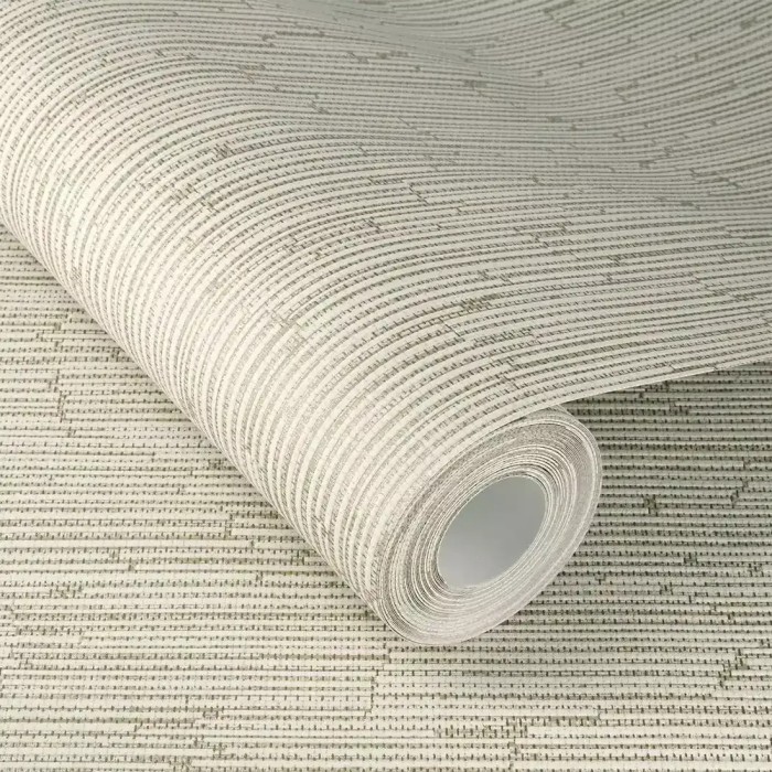 Rasch|Papier peint effet textile beige|Imitation Tissu