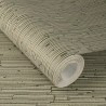 Rasch|Tapete Chenille grün khaki|Textilimitation