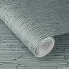 Rasch|Tapete Chenille textileffekt blau|Textilimitation