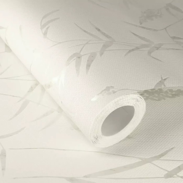 Rasch|Papel pintado floral escandinavo blanco crema|Papel Pintado