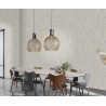 Rasch|Papier peint fleuri scandinave imprimé gris argent|Papier Peint