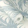 Rasch|Wallpaper embossed blue palm leaves|Wallpaper