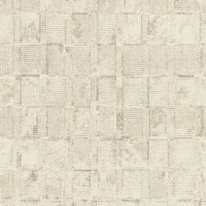 Casamance|Papier peint lin brun chaudron|Imitation Tissu