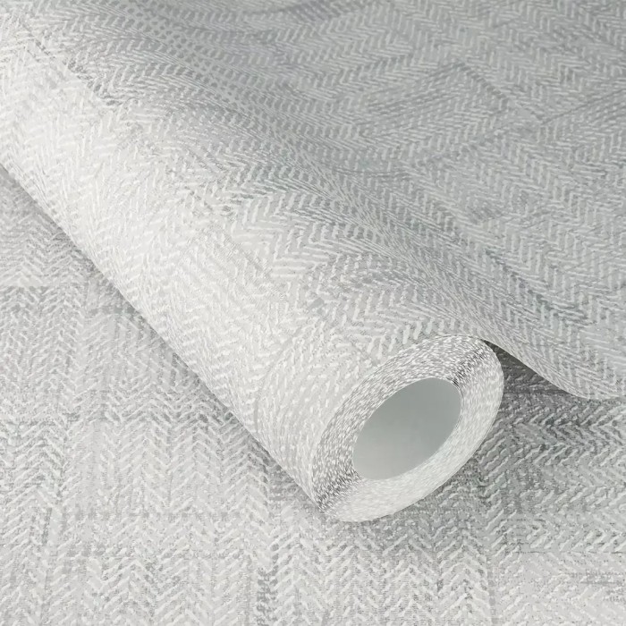 Rasch|Papel pintado efecto textil lino grueso gris|Rústico