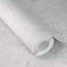 Rasch|Papier peint effet textile lin épais gris|Rustique
