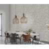 Rasch|Wallpaper floral fan-shaped gray leaves|Wallpaper