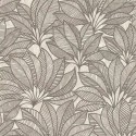 Papel pintado floral estampado de hojas beige - Rasch Deco Style 542653