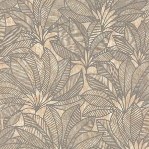 Papeldecor|Wallpaper tropical plants golden bamboo shine|Wallpaper