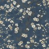 Rasch|Papier peint fleurs japonaises bleu cerisier en fleur|Fleurs Japonaises