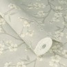 Rasch|Papier peint fleuri oriental gris verdâtre|Fleurs Japonaises