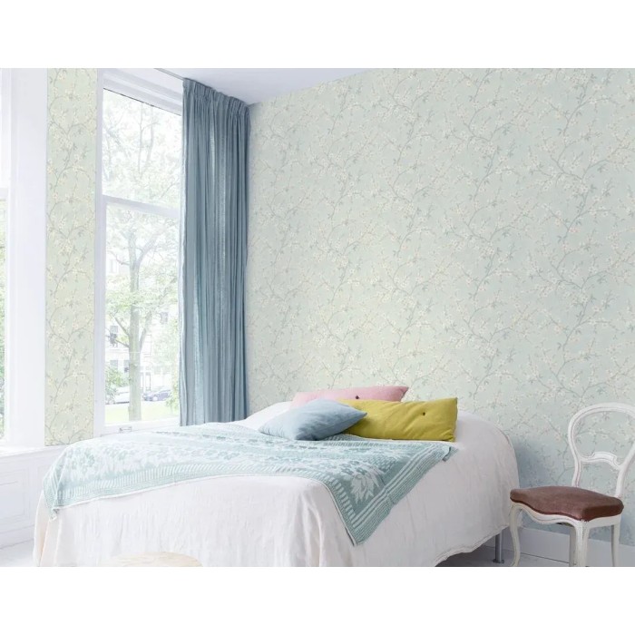 Rasch|Papier peint fleuri tons pastel cerisier en fleur|Fleurs Japonaises