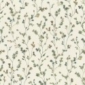 Rasch|Wallpaper small white green watercolor flowers|Wallpaper
