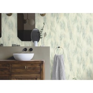 Elitis|Dark green stucco wallpaper with lime paint look|Stucco Imitation 2