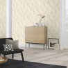 Rasch|Papier peint fleuri abstrait beige effet textile|Papier Peint