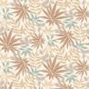 Rasch|Papel pintado floral estampado hojas tonos marrón|Juvenil