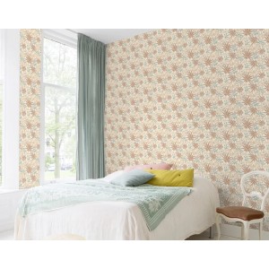 Casadeco|Papel pintado efecto tela vinínilo marrón|Marrón 2