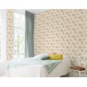 Rasch|Papier peint fleuri imprimé feuilles tons brun|Jeunesse
