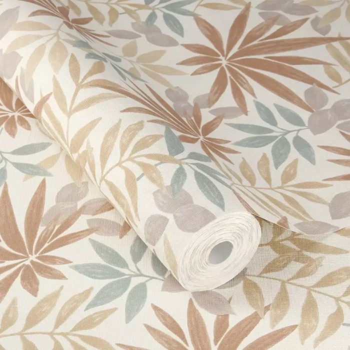 Rasch|Wallpaper floral printed brown-toned leaves|Youth Style