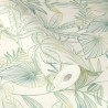 Rasch|Papier peint fleuri vert avec coups de pinceau artistique|Papier Peint