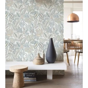 As Creation|Wallpaper ethnic floral boho style blue|Floral 2