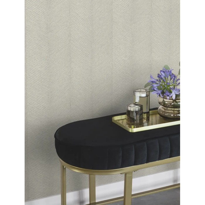 Rasch|Papier peint motif épi gris argent|Papier Peint
