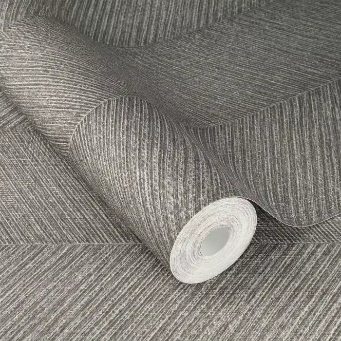 Rasch|Papel pintado espiga gris para salón moderno|Papel Pintado