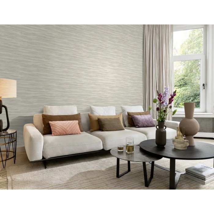 Rasch|Papier peint scandinave textures naturelles gris argent|Papier Peint